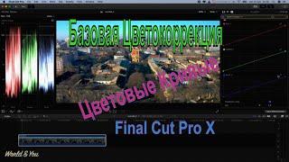 Final Cut Pro X . Color Curves. Цветокоррекция с помощью кривых.