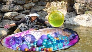 Pearlescent Nature: Exploring Pearl Crystal Gems in Wild River Clams