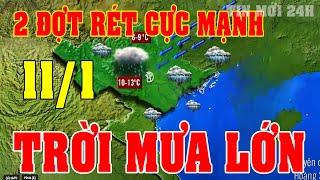 Tin bão Mới Nhất | Dự báo thời tiết hôm nay ngày mai 11/1 | dự báo thời tiết 3 ngày tới#thoitiet