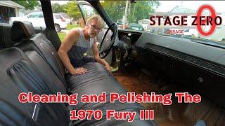 1970 Plymouth Fury 3 cleanout, wash and first look at replacement engine