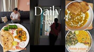 Egg Masala||Pumpkin estapadovru e soup try madi||Palak Palya with dal||