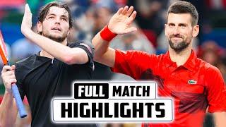 What a Epic Match  - Novak Djokovic vs Taylor Fritz SF Highlights - Shanghai Open 2024