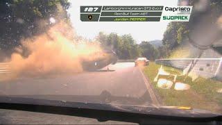 LEADING Car GRELLO #911 Flips Aston Martin During Battle for P1! ADAC RAVENOL 24H NÜRBURGRING 2025