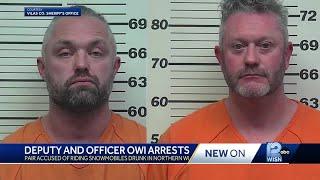 Deputy and officer snowmobile OWI arrests