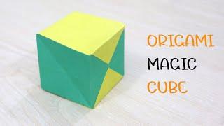 Easy Origami Magic Cube - Paper Magic Cube Box Folding