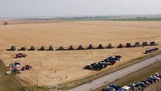 17 Combines - Canadian Foodgrains Bank Barley Harvest