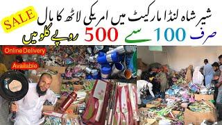 Shershah Lunda Market Me American Crockery Or Cutlery Ki Laath Sirf 100 se 500 Kg Household Items