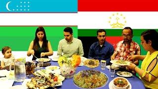 Iranians and Afghans Try Tajik-Uzbek Food (English subtitles) - به فارسی