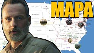 El MAPA COMPLETO de The Walking Dead (Universo de la serie de AMC)