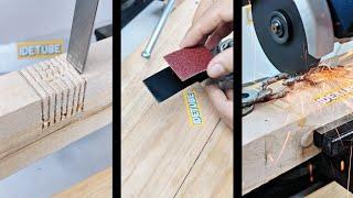 10 Ultimate DIY & Woodworking Hacks You Need to See #lifehacks #woodworking #tips