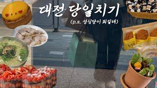 VLOG | 대전 당일치기 여행 • 누가 노잼도시래,,,?| 성심당, 대선칼국수, 숍비피, 소품샵투어, 다다르다, 프렐류드