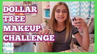 DOLLAR TREE STORE  FULL FACE MAKEUP CHALLENGE