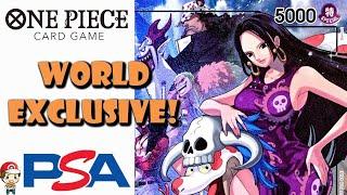 WORLD EXCLUSIVE! Official One Piece x PSA Boa Hancock Card! 1st EVER Look! (HUGE One Piece TCG News)