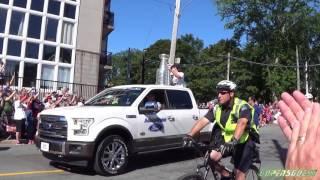 Sidney crosby and the stanley cup Natal day parade 2017