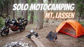 SOLO MOTOCAMPING  - Lassen BDT (Backcountry Discovery Trail) and National Park Ride.