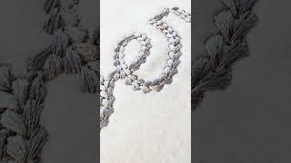 Extra Bold Chain Stitch Handwritten Letters Knit Sweater Effect Font #chainstitchembroidery