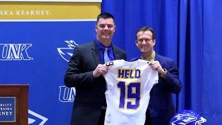 Ryan Held formally introduced as 19th head football coach at UNK