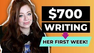 How Amy Made $700 FREELANCE WRITING Her FIRST WEEK!