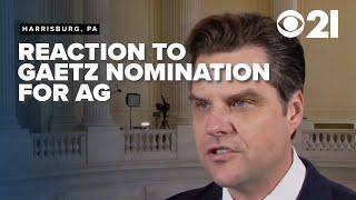 PA lawmakers react to Matt Gaetz nomination for attorney general