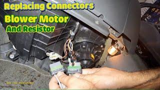 Blower motor stopped working?  Melted connectors    MUST CHECK THIS    NO HEAT   NO AC