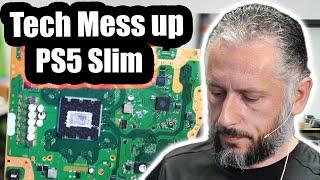 PS5 Slim Repair - Liquid Metal and HDMI Damage Another Tech Left Behind