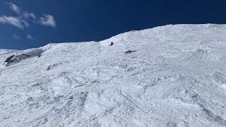 Skier falls and slides down Peak 6, Breckenridge CO