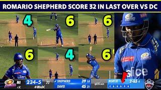 Romario Shepherd 32 Runs in Last Over vs Anrich Nortje Highlights | Romario Shepherd 39*(10) vs DC