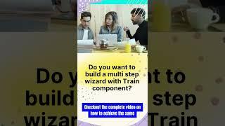 Use Train component to build multi step wizard in #oracle Visual Builder (VBCS)  oj-train #shorts