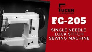 FC-205 | Single-Needle Lockstitch Sewing Machine | Fucen Sewing Machine India