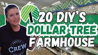 Dollar Tree Farmhouse DIYs/You Won't Believe What I Made Using Dollar Tree Supplies!