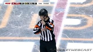 Hockey Ref Wes McCauley: "5 MINUTES EACH FOR FIGHTING!" - Feb 12, 2017 (HD)