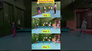 " Step by step " Badminton Training #shorts