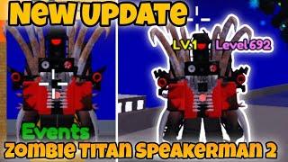 How to get Zombie Titan Speakerman 2 & New Update in Bathroom Attack | Roblox #BathroomAttack