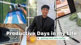 PRODUCTIVE DAYS IN MY LIFE | Getting into Routine, Study with Me, Gym Sessions, Creating Content