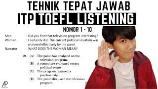 Tehnik TEPAT Jawab 10 Soal TOEFL Listening