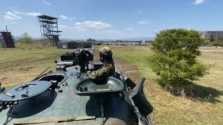 陸上自衛隊久居駐屯地　74式戦車　体験試乗