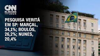 Pesquisa Veritá em SP: Marçal, 34,1%; Boulos, 26,2%; Nunes, 20,4% | BASTIDORES CNN