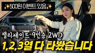 2WD 괜찮은데..? 팰리세이드 모든 좌석 리뷰!