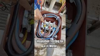 Insulation Testing for a Low Voltage Motor #electrical #electricalengineering #electricity