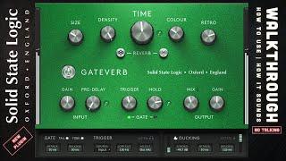 Solid State Logic's new GateVerb | Walkthrough - Usage & Sound || no talking