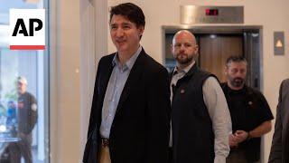 Canadian Prime Minister Trudeau meets Trump in Florida after tariff threats