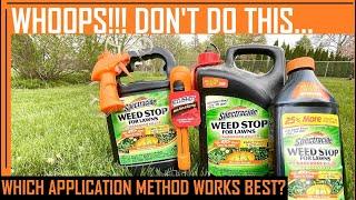 Spectracide Weed Stop for Lawns - Best Weed Killer for Lawns How to kill Creeping Charlie/Ground Ivy