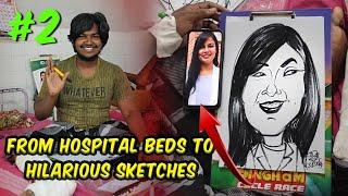 "From Hospital Beds to Hilarious Sketches"- by caricaturist surendar #velvomcaricature #artist