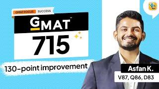 GMAT 715 | with an exceptional V87 and DI83