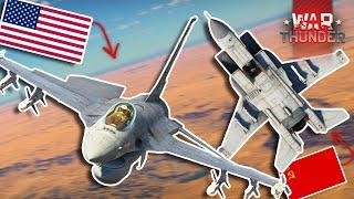 Yak-141 VS F-16 Intense Dogfight  | War Thunder