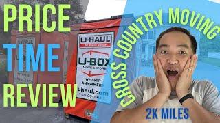 UHaul Boxes, UBox pods review, moving from MA to TX.