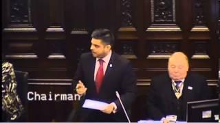 Cllr Waseem Zaffar responding to comments on the Mental Health & Criminal Justice Scrutiny Report