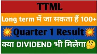 TTML SHARE LATEST NEWSक्या हो सकता आगे Price=100+BUY HOLD SELLQUARTER 1 RESULT