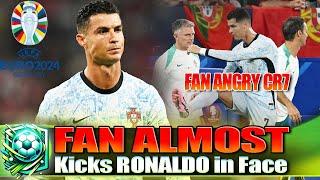 Fan Almost Kicks Ronaldo in Face, Football Insights 247