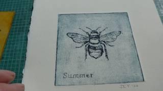 Collagraph Plate example print by artist Diane Young